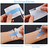 2 Rolls 2 Colors 5M Non-woven Fabrics Invisible Self Adhesive Bob Tape for Breast AJEW-GF0008-87-6