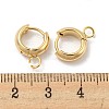 201 Stainless Steel Huggie Hoop Earring Findings STAS-P283-01U-G-3