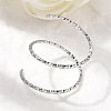 Adjustable 304 Stainless Steel Cuff Rings LS-RJEW-D335-02P-2