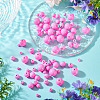 100Pcs 5 Styles Opaque Acrylic Beads MACR-TADJ0001-12F-5