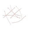 Brass Ball Head Pins KK-WH0058-02D-RG-3