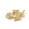 Brass Micro Pave Cubic Zirconia Pendants KK-P292-21C-G-2