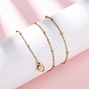 2.5MM 304 Stainless Steel Satellite Chain Necklaces NJEW-T016-25G-1