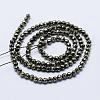 Natural Pyrite Beads Strands G-J369-19-3mm-2