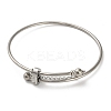304 Stainless Steel Bangles for Women BJEW-F479-03P-1