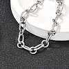 304 Stainless Steel Link Chain Bracelets for Women Men BJEW-A050-01P-2