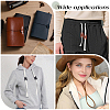 50Pcs 2 Colors 2-Hole PU Leather Buttons BUTT-CL0001-05B-5