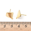 Brass Stud Earring Findings KK-D504-05G-3