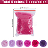 18Pcs 6 Colors DIY Wool Roving DIY-SP0005-80A-2