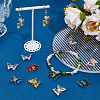 16Pcs 8 Colors Glass Pendants GLAA-BBC0001-08-3