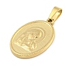 Ion Plating(IP) 304 Stainless Steel Pendants LS-STAS-B071-02A-01G-2