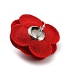 Cloth Art Camelia Brooch Pins LS-AJEW-Q147-01C-2