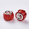 Transparent Resin European Beads RPDL-Q023-A-C-3