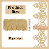 10 Yards Polyester Flower Lace Ribbon OCOR-WH0101-186-2