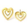 304 Stainless Steel Stud Earrings EJEW-D104-03G-1