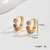 Luxurious Vintage Double Row Sparkling Colorful Zirconia Earrings for Women. AY4359-2-1