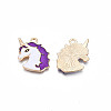 Alloy Enamel Pendants ENAM-S130-20D-3