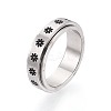 201 Stainless Steel Rotating Fidget Band Ring MATO-PW0001-059B-04-1