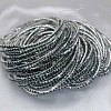 Brass Rhinestone Tennis Bracelets WG6EB7A-10-1