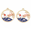 Alloy Enamel Pendants LS-ENAM-S126-112-NR-2