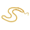 304 Stainless Steel Cuban Link Chain Necklaces for Women Men NJEW-G161-02G-4
