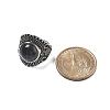 Natural Obsidian Adjustable Rings RJEW-I108-03AS-12-5