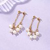304 Stainless Steel Dangle Stud Earrings EJEW-JE06959-1