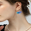 4Pcs 2 Colors Translucent Resin Pendants FIND-LP0009-93A-3