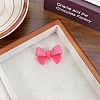 Bowknot Cellulose Acetate(Resin) and Women Alligator Hair Clips PW-WGF6A48-06-1