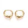 Brass Hoop Earring Finding KK-N261-54G-1
