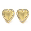 Rack Plating Brass Micro Pave Clear Cubic Zirconia Stud Earrings EJEW-I313-14G-01-1