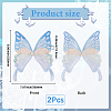 Ppolyester & Resin Thread Iron on/Sew On Patches PATC-WH20007-06B-2