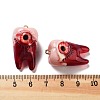 Eyeball Theme Opaque Resin Enamel Pendants RESI-D076-02B-3