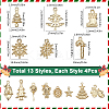 52Pcs 13 Styles Christmas Theme Zinc Alloy Pendants FIND-SC0012-62-2