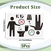 PVC Public Toilet Sign Stickers AJEW-WH20006-102B-2