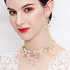 Alloy Fresh Water Pearl Rhinestone Jewelry Sets FS-WG8E598-01-3