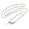 Non-Tarnish 304 Stainless Steel Box Chain Necklace for Women NJEW-G104-05P-1