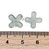 Metal Enlaced Acrylic Bead Caps OACR-G044-01H-3