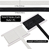 10M 2 Colors Polyester Non-Slip Silicone Elastic Gripper Bands for Garment Sewing SRIB-GF0001-48-2