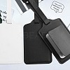 CutHollow 4Pcs PU Leather Luggage Tag OFST-CL0001-01B-04-5