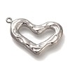 Anti-Tarnish 304 Stainless Steel Pendants STAS-P371-096D-P-1