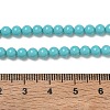 Synthetic Taiwan Turquoise Round Beads Strands G-A130-4mm-L08-3