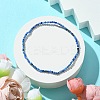 2mm Natural Lapis Lazuli Faceted Round Beaded Stretch Bracelets for Women BJEW-JB10843-02-2
