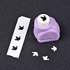 Random Single Color or Random Mixed Color Mini Plastic Craft Paper Punch Sets for Scrapbooking & Paper Crafts LS-AJEW-L051-05-3