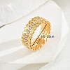 Exquisite Fashion Ears of Wheat Brass Micro Pave Cubic Zirconia Ring for Women Party Gift OI8891-5-1