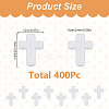 400Pcs Opaque Acrylic Beads SACR-GO0001-01-2