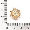 Rack Plating Brass Micro Pave Clear Cubic Zirconia Bead Caps KK-H508-25B-KCG-3