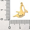 304 Stainless Steel Charms STAS-S138-01G-01-3