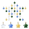 20Pcs 4 Colors Glass Pendants GLAA-YW0003-49-1