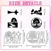 Carbon Steel Cutting Dies Stencils DIY-WH0309-2036-2